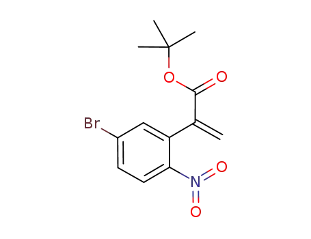 Molecular Structure of 1033265-31-4 (tert-butyl 2-(5-bromo-2-nitrophenyl)propenoate)