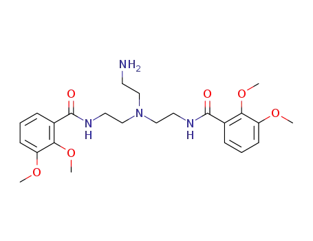 Molecular Structure of 287971-20-4 (Benzamide,
N,N'-[[(2-aminoethyl)imino]di-2,1-ethanediyl]bis[2,3-dimethoxy-)