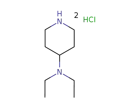Molecular Structure of 50534-25-3 (N,N-Diethyl-4-piperidinamine dihydrochloride)
