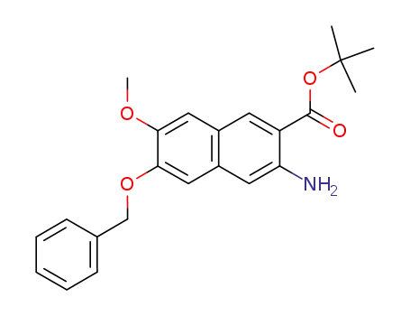2-Naphthalenecarboxylic acid, 3-amino-7-methoxy-6-(phenylmethoxy)-,
1,1-dimethylethyl ester