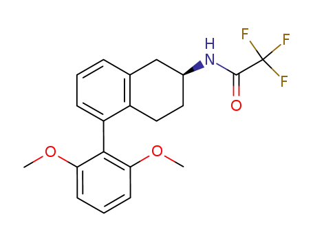 Molecular Structure of 735279-27-3 ((S)-2-trifluoroacetamido-5-(2,6-dimethoxyphenyl)tetralin)