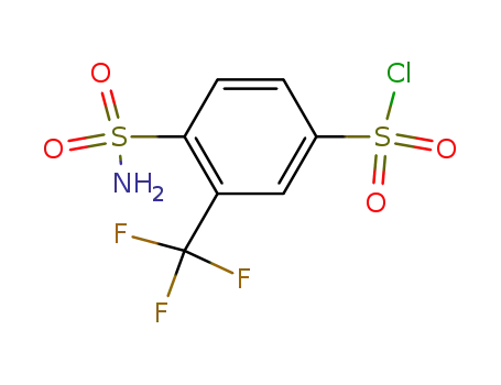 Benzenesulfonyl chloride, 4-(aminosulfonyl)-3-(trifluoromethyl)-