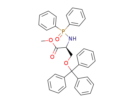 L-Serine, N-(diphenylphosphinyl)-O-(triphenylmethyl)-, methyl ester