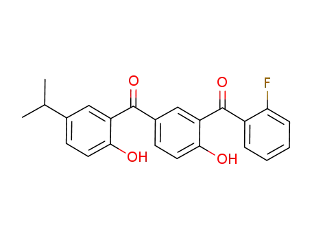 [3-(2-fluorobenzoyl)-4-hydroxyphenyl]-(2-hydroxy-5-isopropylphenyl)methanone