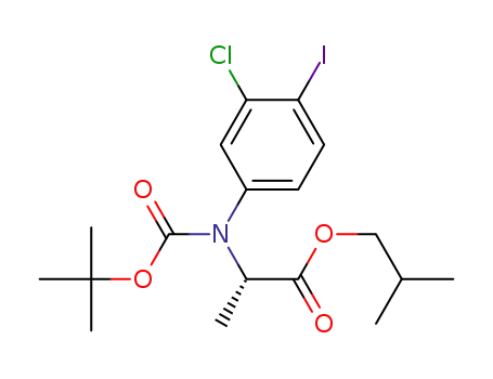 N-BOC-N-(3-chloro-4-iodophenyl)alanine iso-butyl ester