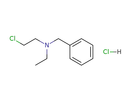 Molecular Structure of 23510-14-7 (N-benzyl-2-chloro-N-ethylethanaminium chloride)