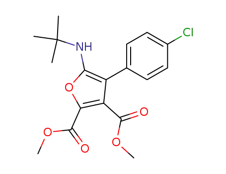 2,3-푸란디카르복실산, 4-(4-클로로페닐)-5-[(1,1-디메틸에틸)아미노]-, 디메틸 에스테르(9CI)