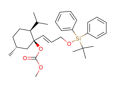 Carbonic acid (1R,2S,5R)-1-[(E)-3-(tert-butyl-diphenyl-silanyloxy)-propenyl]-2-isopropyl-5-methyl-cyclohexyl ester methyl ester