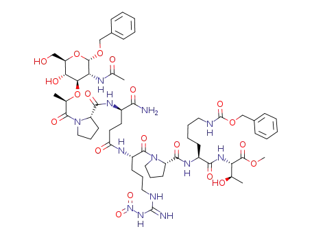 1-O-Bn-Mur(NAc)-Pro-D-Glu(Arg(NO<sub>2</sub>)-Pro-Lys(Z)-Thr-OMe)-NH<sub>2</sub>