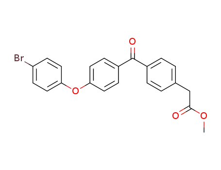 Benzeneacetic acid, 4-[4-(4-bromophenoxy)benzoyl]-, methyl ester