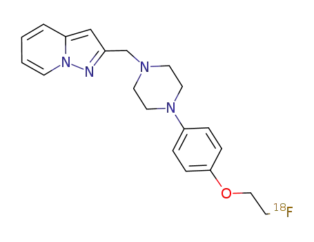 2-[4-(4-(2-[18F]fluoroethoxy)phenyl)piperazin-1-ylmethyl]pyrazolo[1,5-a]pyridine