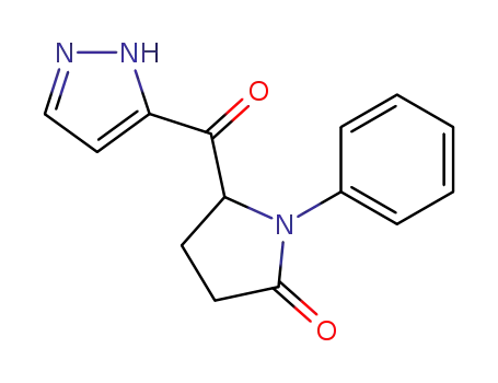 1-phenyl-5-[pyrazol-5-ylcarbonyl]pyrrolidin-2-one