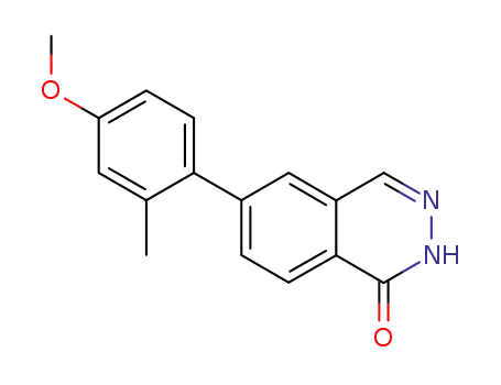 Molecular Structure of 897661-91-5 (6-(4-methoxy-2-methylphenyl)-2H-phthalazin-1-one)