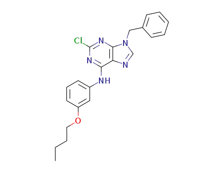 9H-Purin-6-amine, N-(3-butoxyphenyl)-2-chloro-9-(phenylmethyl)-