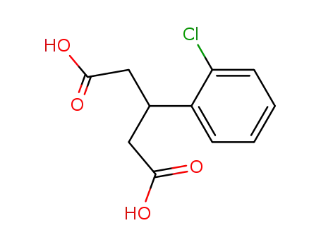Molecular Structure of 103857-58-5 (3-(2-chlorophenyl)pentanedioic acid)