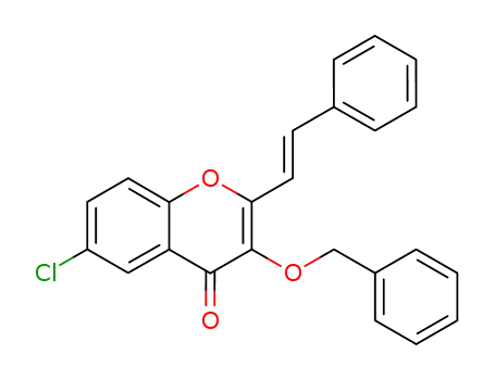 3-benzyloxy-6-chloro-2-styryl-chromen-4-one
