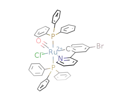 Ru(η(2)-2-(2'-pyridyl)-4-bromophenyl)Cl(CO)(PPh3)2
