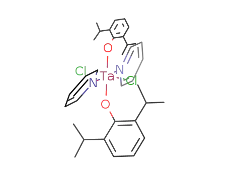 Ta(OC<sub>6</sub>H<sub>3</sub>(CH(CH<sub>3</sub>)2)2)2(C<sub>5</sub>H<sub>5</sub>N)2Cl<sub>2</sub>
