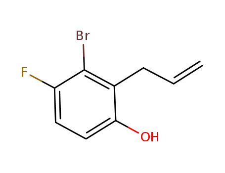 Molecular Structure of 286836-28-0 (2-allyl-3-bromo-4-fluorophenol)