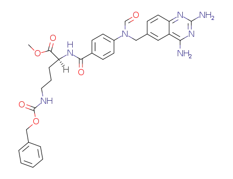 methyl N<sup>δ</sup>-(benzyloxycarbonyl)-N<sup>α</sup>-(4-amino-4-deoxy-N<sup>10</sup>-formyl-5,8-dideazapteroyl)-L-ornithinate
