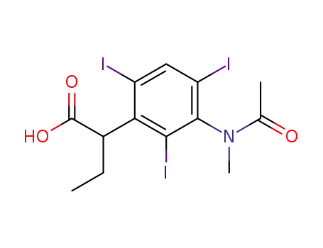 2-[2,4,6-트리요오도-3-[N-메틸(아세틸)아미노]페닐]부티르산