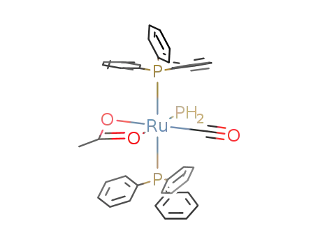Ru(η2-acetate)(PH2)(CO)(PPh3)2