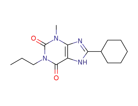 1H-Purine-2,6-dione, 8-cyclohexyl-3,7-dihydro-3-methyl-1-propyl-