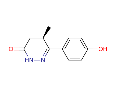 3(2H)-Pyridazinone, 4,5-dihydro-6-(4-hydroxyphenyl)-5-methyl-, (R)-