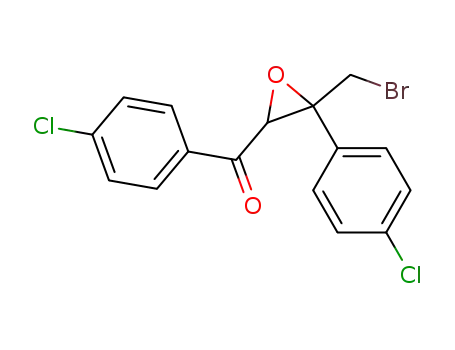 Molecular Structure of 27993-55-1 (Methanone,
[3-(bromomethyl)-3-(4-chlorophenyl)oxiranyl](4-chlorophenyl)-)
