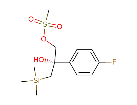 (+)-2-(4-fluorophenyl)-1-methanesulfonyloxy-3-trimethylsilylpropan-2-ol