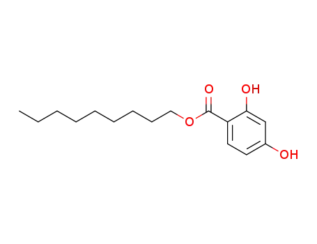 Molecular Structure of 119402-83-4 (Benzoic acid, 2,4-dihydroxy-, nonyl ester)