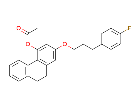 4-Phenanthrenol,2-[3-(4-fluorophenyl)propoxy]-9,10-dihydro-, 4-acetate cas  59873-27-7