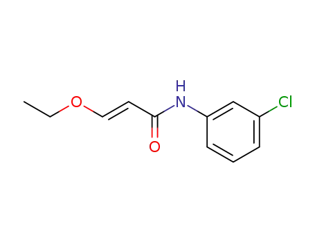 Molecular Structure of 445041-60-1 ((E)-N-(3-chlorophenyl)-3-ethoxypropenamide)
