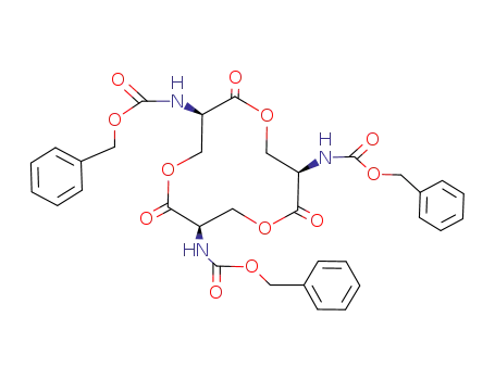((3R,7R,11R)-7,11-Bis-benzyloxycarbonylamino-2,6,10-trioxo-1,5,9-trioxa-cyclododec-3-yl)-carbamic acid benzyl ester