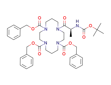 1,4,8,11-Tetraazacyclotetradecane-1,4,8-tricarboxylic acid,
11-[(2S)-2-[[(1,1-dimethylethoxy)carbonyl]amino]-1-oxopropyl]-,
1,4,8-tris(phenylmethyl) ester