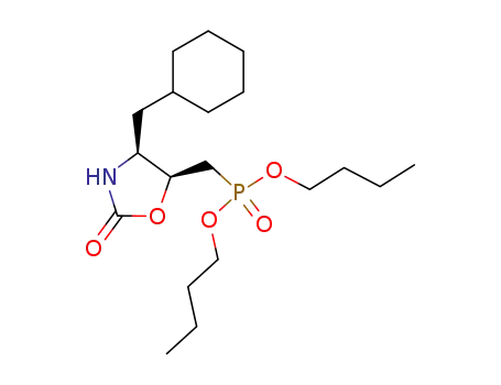 (4S,5S)-5-<(di-n-butylphosphinyl)methyl>-4-(cyclohexylmethyl)oxazolidin-2-one