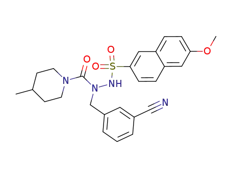 N'-(3-cyanobenzyl)-6-methoxy-N-[(4-methyl-1-piperidinyl)carbonyl]-2-naphthalenesulfonohydrazide