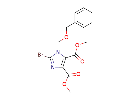 Molecular Structure of 872182-65-5 (methyl 1-(p-benzyloxymethyl)-2-bromo-1H-imidazole-4,5-dicarboxylate)