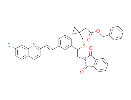 {1-[1-{3-[(E)-2-(7-Chloro-quinolin-2-yl)-vinyl]-phenyl}-2-(1,3-dioxo-1,3-dihydro-isoindol-2-yl)-ethylsulfanylmethyl]-cyclopropyl}-acetic acid benzyl ester