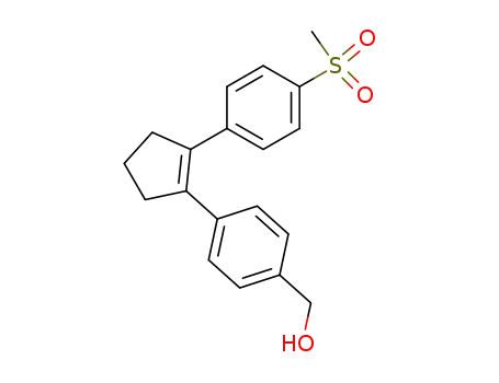 1-[2-(4-hydroxymethylphenyl)cyclopenten-1-yl]-4-(methylsulfonyl)benzene