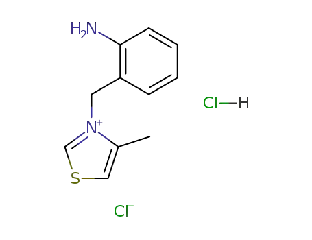 3-(2-amino-benzyl)-4-methyl-thiazolium; chloride-hydrochloride