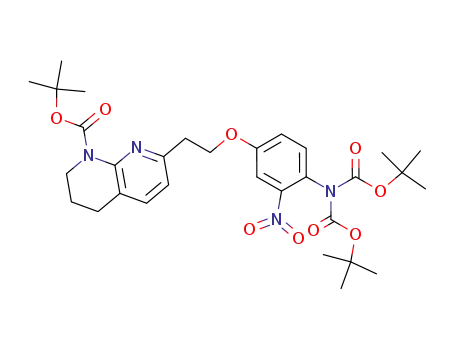 N,N-di-tert-butoxycarbonyl-4-[2-(5,6,7,8-tetrahydro[1,8]naphthyridin-2-yl)ethoxy]-2-nitroaniline
