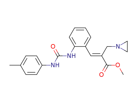 methyl 2-(1-aziridinylmethyl)-3-[2-(3-p-methylphenylureido)phenyl]propenoate