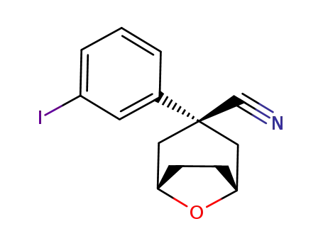 8-Oxabicyclo[3.2.1]octane-3-carbonitrile, 3-(3-iodophenyl)-, endo-