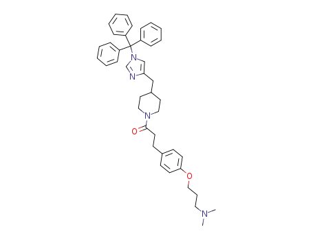 3-[4-(3-dimethylamino-propoxy)-phenyl]-1-[4-(1-trityl-1<i>H</i>-imidazol-4-ylmethyl)-piperidin-1-yl]-propan-1-one