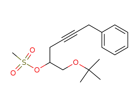tert-Butyl-2-methanesulfonyloxy-6-Phenylhex-4-ynylether