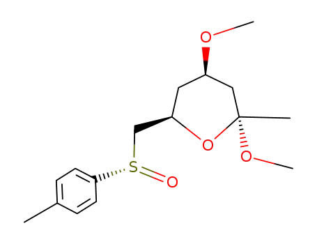 (2R,4R,6R,SS)-2,4-dimethoxy-2-methyl-6-[(p-tolylsulfinyl)methyl]-tetrahydro-2H-pyran