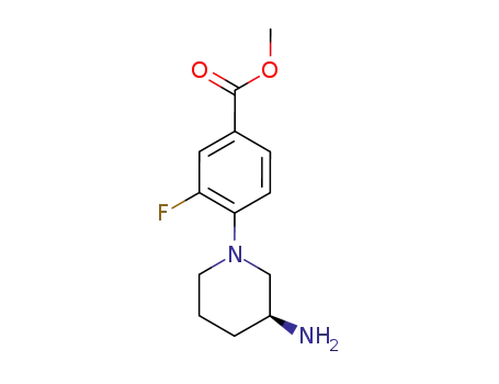 Benzoic acid, 4-[(3S)-3-amino-1-piperidinyl]-3-fluoro-, methyl ester