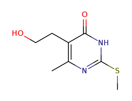 4(1H)-Pyrimidinone, 5-(2-hydroxyethyl)-6-methyl-2-(methylthio)-