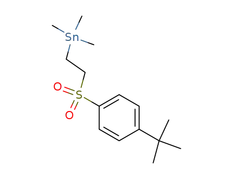 Molecular Structure of 60522-34-1 ({2-[(4-tert-butylphenyl)sulfonyl]ethyl}(trimethyl)stannane)